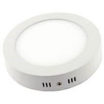 Hepoluz - panel led superficie redondo 200 24W 6000K dia blanco downlight pvc