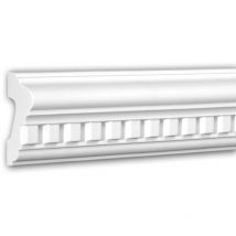 Profhome Decor - Panel Moulding 151318 Profhome Dado Rail Decorative Moulding Frieze Moulding Neo-Classicism style white 2 m - white