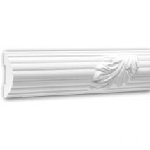 Profhome Decor - Panel Moulding 151361 Profhome Dado Rail Decorative Moulding Frieze Moulding timeless classic design white 2 m - white