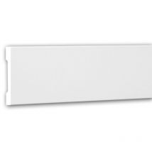Profhome Decor - Panel Moulding 151362F Profhome Dado Rail Flexible Moulding Decorative Moulding contemporary design white 2 m