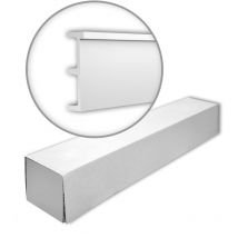 Profhome 151604 1 Box 2 pieces Panel moulding 4 m - white