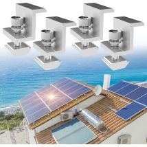 Rapanda - Panel solar, abrazaderas de borde para panel solar, 4 piezas de fijación para panel solar, para módulo de 30 mm de altura - RWPanneau