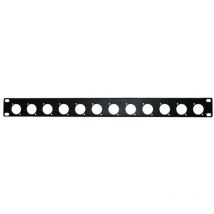 Panel Vacio 12 xlr 1U Rack 19in FRP-31XLR