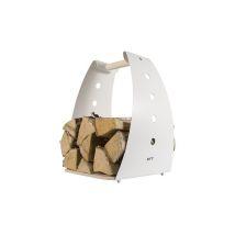 Panier à bûches – Aluminium blanc – Quincaillerie – Longueur, Matières, Largeur, Marque compatible, Puissance