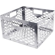 Memkey - Panier à charbon en acier inoxydable, grand panier à charbon de bois, panier à combustible, panier à charbon de bois, accessoires pour