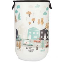 Panier à linge avec motif de la ville beep beep, 40 l