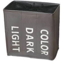 Promo Linge - Panier à linge avec roues – Corbeille à Linge en Tissu – Idéal petit espace – Panier à Linge sale avec Filet Protecteur - 34 x 54 x 53