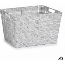 Panier à linge white fabric 10 l 25 x 20 x 35 cm (12 pièces)