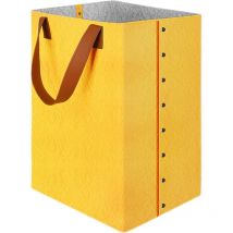 Panier à Linge, Corbeille a Linge avec Poignées, 72L Grand Bac de Rangement en Feutre, Pliable Sac à Linge, Organisation Polyvalent, Panier a Linge