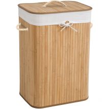 Panier à linge bambou rectangulaire -