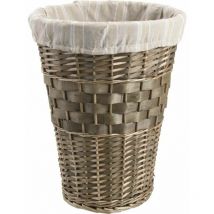 Panier à linge en éclisse et coton