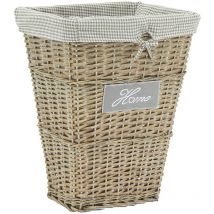 Panier à linge Home en osier et coton