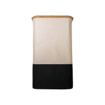 Panier à linge pliable de grande capacité de 443373 – avec couvercle et poignée, panier à vêtements avec sac intérieur amovible, organisation de la