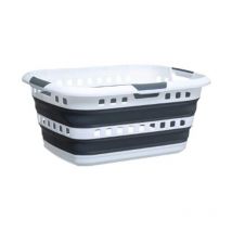 Panier à Linge Pliable 'Hugger Box' 45L Gris
