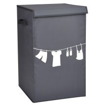 CALICOSY - Panier à linge pliant avec couvercle