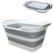 Soldela - Panier à Linge fishtec rétractable - pliable de 27L