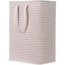 Panier à Linge Sale 72L Pliable Imperméable en Tissu avec Une Grande Capacité Rose, 40x30x60cm