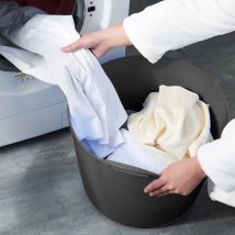 Panier à linge sale en plastique Paniers de rangement pour vêtements sales Panier Lou pour jouets volés Cadre bleu Panier à linge ménager Seau