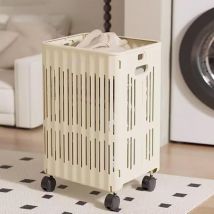 Treetalk - Panier à linge sale, panier à linge grande capacité, panier à linge sale pliable, panier à linge roulant pour salle de bain à domicile,