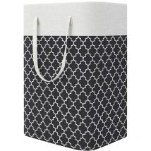 Panier a Linge Sale,Grand Panier à Linge,75L Organiser Paniers pour Vêtements Stockage,Pliable Sac à Linge en Tissu Corbeille a Linge