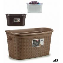 Stefanplast - Panier à linge élégance plastique 35 l 37 x 26 x 57,5 cm (15 pièces)