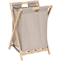Panier à linge tidy box 50l pliable gris - 5five