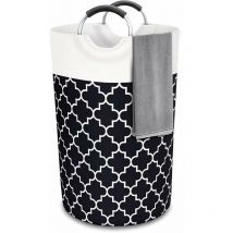 Panier a Linge,82L Grand Panier à Linge Sale Pliable Imperméable,Panier à Linge pour Salle de Bain