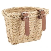 Panier à vélo en osier naturel Petit modèle