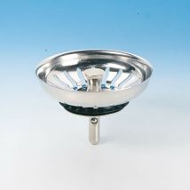 Grille de rechange pour éviers de cuisine Ø90 mm LIRA 8.8445.01 Chromé