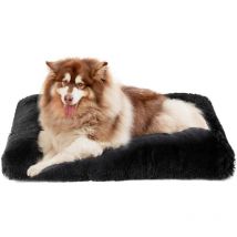 Vicmhuang - Panier Chien Grande Taille xxl 110x75cm, Moelleux Lit pour Chien Peluche, Noir
