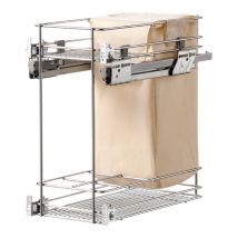 Vibo - Panier coulissant bas pour pain et bouteilles - Largeur : 364 mm - Pour caisson de largeur : 400 mm