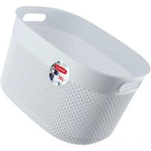 Curver Conteneur Panier 18L Organisateur Blanc Eco