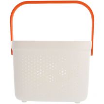 Feiyue - Panier de bain ménager Panier de douche à main Panier de toilette creux Panier de salle de bain avec poignée