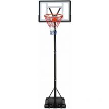 Rhafayre - Panier de Basket Autoportant, 210-260cm Hauteur Réglable, avec 2 Roues, Portable, Peut être Rempli d'eau et De Sable, Convient aux Adultes