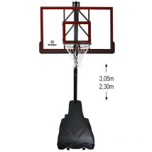 Panier de Basketball Pro Deluxe Platinium sur Pied et Mobile, Hauteur Réglable de 2,30m à 3,05m