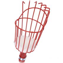 Panier de cueillette de fruits Panier de cueillette de fruits Orange fraîche Pomme Prune Poire Pêche pour manche à balai (Rouge)