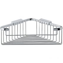 Inda - Panier de douche d'angle en chrome poli