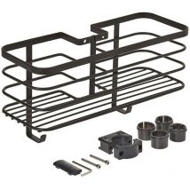 Étagère de douche Metaltex 29x11x15 cm Noir/Métal