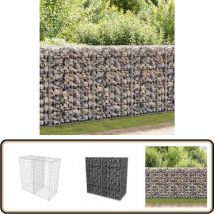 Panier de gabion Acier galvanisé 100x50x100 cm - Panneau De Cloture - Clôture Métallique - Clôture Rigide - Gabions - Décoration Extérieur