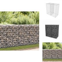 Panier de gabion Acier galvanisé 100x50x100 cm - Panneau De Cloture - Clôture Métallique - Clôture Rigide - Gabions - Décoration Extérieur
