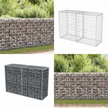 Panier de gabion Acier galvanisé 150x50x100 cm - Panneau De Cloture - Clôture Métallique - Clôture Rigide - Gabions - Brise Vue - Home & Living