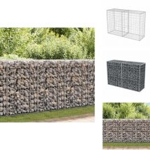Panier de gabion Acier galvanisé 150x50x100 cm - Panneau De Cloture - Clôture Métallique - Clôture Rigide - Gabions - Brise Vue