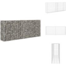 Panier de gabion Acier inoxydable 85x30x200 cm - Gabion - Clôture - Muret - Décoration Extérieure - Aménagement Paysager