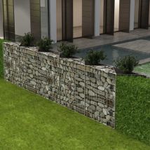 Maison Chic - Panier de gabion Mur en gabion Clôture de gabion Acier galvanisé 300x30x100 cm 59084