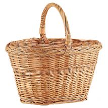 Panier de marché en osier buff 1