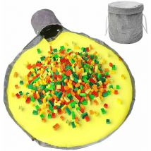 Panier de rangement pour jouets et tapis de jeu-Sac de rangement Lego sac de rangement tapis de jeu portable grand sac à jouets- Trimec