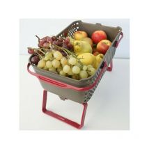 Mv Industrie - Panier de récolte Kajo Gris 15L - Rouge