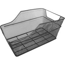 Fischer Fahrrad – Panier de vélo proFEX BIG noir – Rangement pour vélo – Maille fine, robuste, avec poignée
