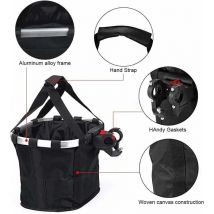 Panier de Vélo Support pour Chien Pliable Amovible - Panier de Guidon de Vélo Réglable - Libération Rapide - Facile à Installer