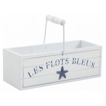 Panier en bois Les flots bleus